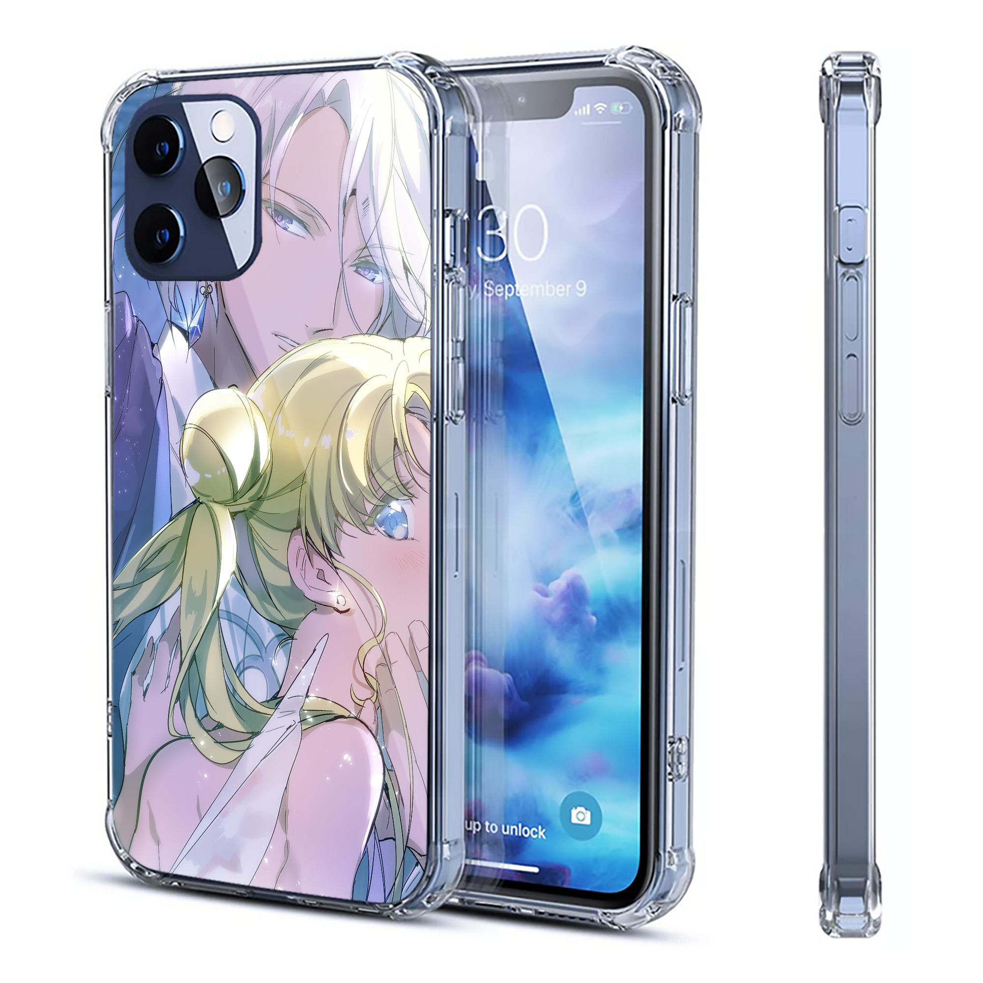 （画像用） 美少女戦士セーラームーン Sailor Moon 【iPhone 12シリーズ対応】透明スマホケース（クリアソフトケース）